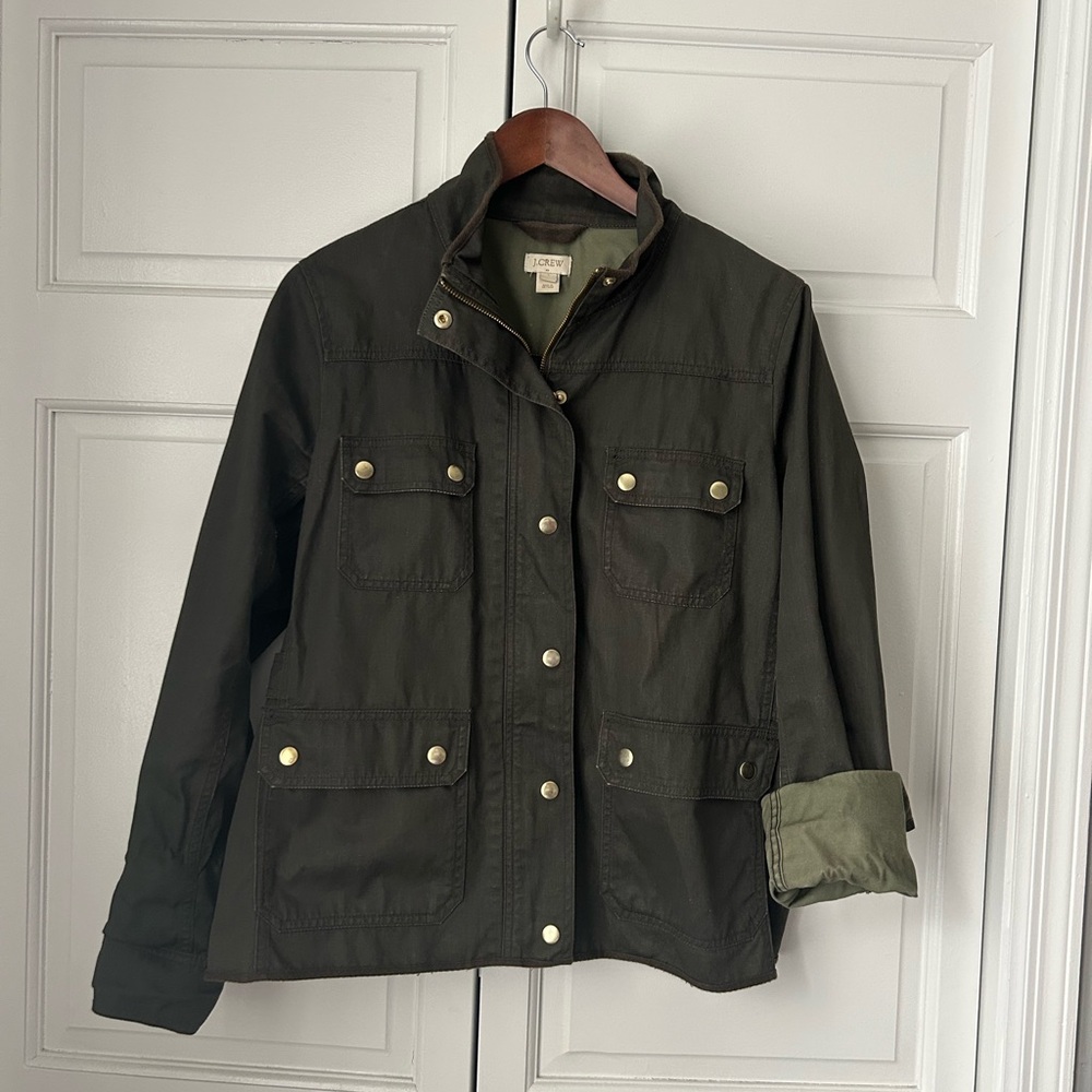 J. Crew Dark Olive Utility Jacket